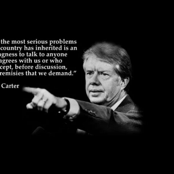 8x10 JIMMY CARTER "ONE OF THE MOST SERIOUS PROBLEMS..." QUOTE PHOTO - Picture 3 of 3